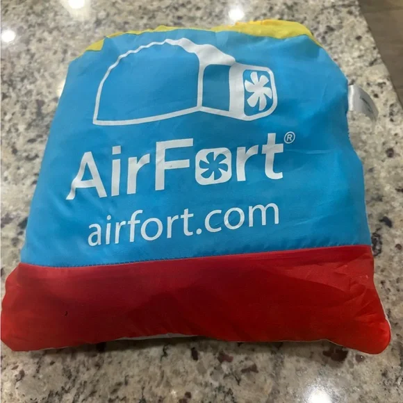 Airfort blue red & yellow tent **No fan** Good Condition - Picture 1 of 6